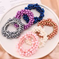 Women's Fashion Geometric Imitation Pearl Braid Hair Tie main image 6