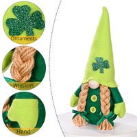 St. Patrick Shamrock Doll Nonwoven Party Ornaments 1 Piece main image 4