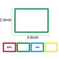 Hot Roll Red Green Blue Yellow Four-color Frame Cartoon Name Tape main image 5