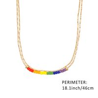 1 Piece Fashion Geometric Mixed Materials Handmade Women's Layered Necklaces main image 2