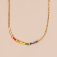 1 Piece Fashion Geometric Mixed Materials Handmade Women's Layered Necklaces sku image 10