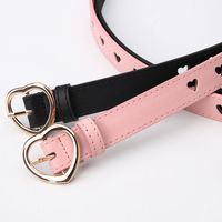 Fashion Heart Shape Pu Leather Alloy Women's Leather Belts 1 Piece main image 6