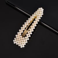 Fashion Heart Shape Flower Bow Knot Imitation Pearl Hair Clip 1 Piece sku image 20