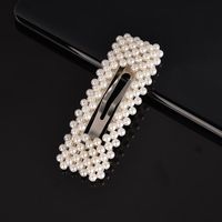 Fashion Heart Shape Flower Bow Knot Imitation Pearl Hair Clip 1 Piece sku image 22