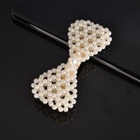 Modische Herzform Blume Bogen-knochen Imitation Perle Haars Pange 1 Stück sku image 35