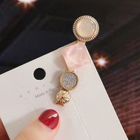 Fashion Geometric Round Arylic Imitation Pearl Handmade Hair Clip 1 Piece main image 4