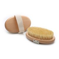 Casual Solid Color Wood Bath Brush 1 Piece main image 6