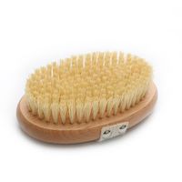 Casual Solid Color Wood Bath Brush 1 Piece main image 4