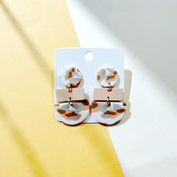 1 Pair Elegant Geometric Soft Clay Women's Drop Earrings sku image 4