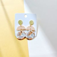 1 Pair Elegant Geometric Soft Clay Women's Drop Earrings sku image 2
