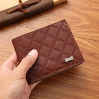 Men's Lingge Pu Leather Open Wallets main image 3
