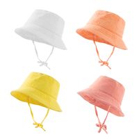 Women's Fashion Solid Color Printing Wide Eaves Bucket Hat main image 2