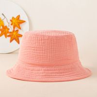 Women's Fashion Solid Color Printing Wide Eaves Bucket Hat sku image 3