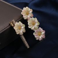 Sweet Flower Copper Plating Rhinestones Hair Clip main image 6