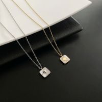 Sweet Heart Shape Titanium Steel Plating Shell Pendant Necklace main image 1