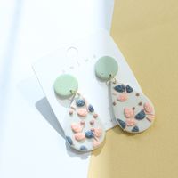 1 Pair Retro Water Droplets Soft Clay Handmade Women's Drop Earrings sku image 1