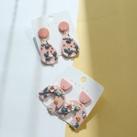 1 Pair Retro Water Droplets Soft Clay Handmade Women's Drop Earrings main image 6