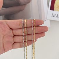 Mode Einfarbig Kupfer Halskette 1 Stück main image 1