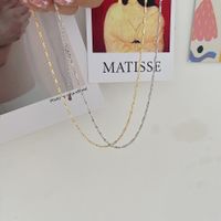 Mode Einfarbig Kupfer Halskette 1 Stück main image 2