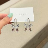 1 Pair Fashion Bow Knot Alloy Women's Drop Earrings main image 1