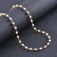 Style Vintage Perle Fait Main Placage Collier 1 Pièce main image 2