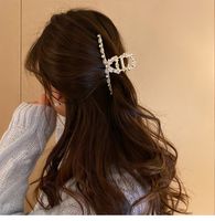 Fashion Flower Alloy Inlay Artificial Diamond Pearl Hair Claws 1 Piece main image 4
