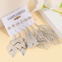 1 Set Modern Style Letter Heart Shape Plating Alloy Drop Earrings Ear Studs sku image 12