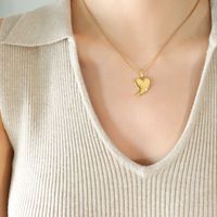 Simple Heart Heart Pendant Necklace sku image 2