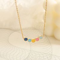 Fashion Smiley Face Titanium Steel Plating Necklace 1 Piece main image 4