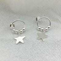 Simple Style Star Stainless Steel Plating Drop Earrings 1 Pair main image 1