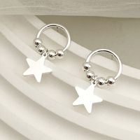 Simple Style Star Stainless Steel Plating Drop Earrings 1 Pair sku image 1