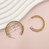 1 Pair Fashion C Shape Plating Stainless Steel Earrings main image 4