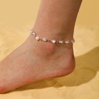 1 Piece Fashion Heart Shape Alloy Plating Women's Anklet main image 1