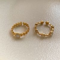 1 Piece Fashion Round Metal Plating Inlay Opal Women's Rings main image 1