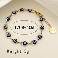 Fashion Eye Stainless Steel Enamel Plating Hollow Out Bracelets 1 Piece main image 3