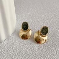 Fashion Round Copper Drop Earrings 1 Pair sku image 2