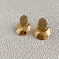 Fashion Round Copper Drop Earrings 1 Pair main image 2