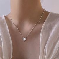 1 Piece Fashion Heart Shape Alloy Metal Women's Pendant Necklace main image 4