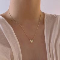 1 Piece Fashion Heart Shape Alloy Metal Women's Pendant Necklace main image 3