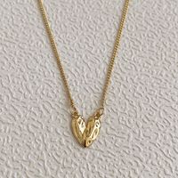 1 Piece Fashion Heart Shape Alloy Metal Women's Pendant Necklace sku image 1