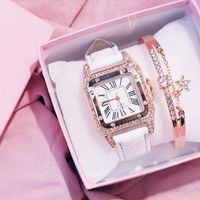 Moda Cuadrado Estrella Hebilla Cuarzo Relojes De Mujer sku image 6