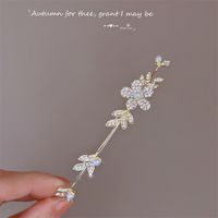 Sweet Flower Alloy Plating Inlay Artificial Pearls Rhinestones Hair Band 1 Piece main image 4