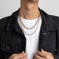 Mode Multicolore Le Fer Placage Hommes Collier En Couches main image 6