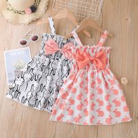 Cute Cartoon Bowknot Polyester Girls Dresses main image 6