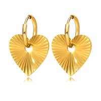 Fashion Heart Shape Stainless Steel Plating Earrings 1 Pair main image 3