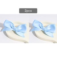 Sweet Bow Knot Polyester Hair Clip 2 Pieces sku image 4