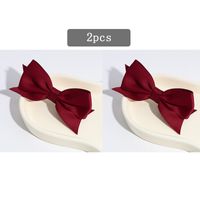 Sweet Bow Knot Polyester Hair Clip 2 Pieces sku image 2