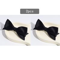 Sweet Bow Knot Polyester Hair Clip 2 Pieces sku image 1