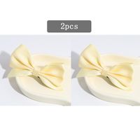 Sweet Bow Knot Polyester Hair Clip 2 Pieces sku image 3