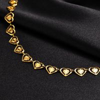 Simple Style Heart Shape Butterfly Stainless Steel Plating Gold Plated Women's Anklet main image 2